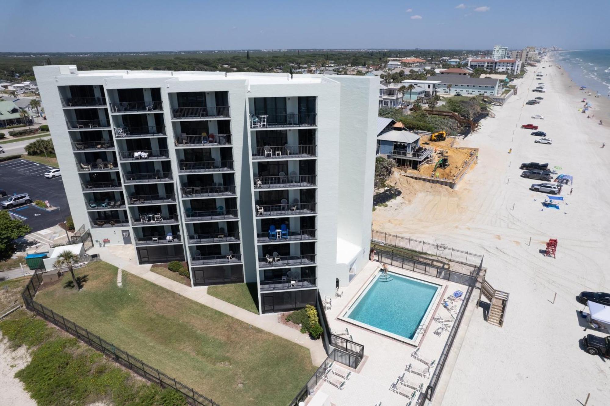 Ocean View With A Beachfront Pool At Ocean Trillium Condo ~ 602 New Smyrna Beach Eksteriør billede